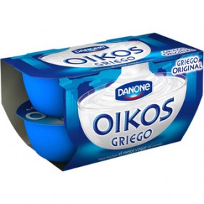 DANONE OIKOS yogur griego natural pack 4